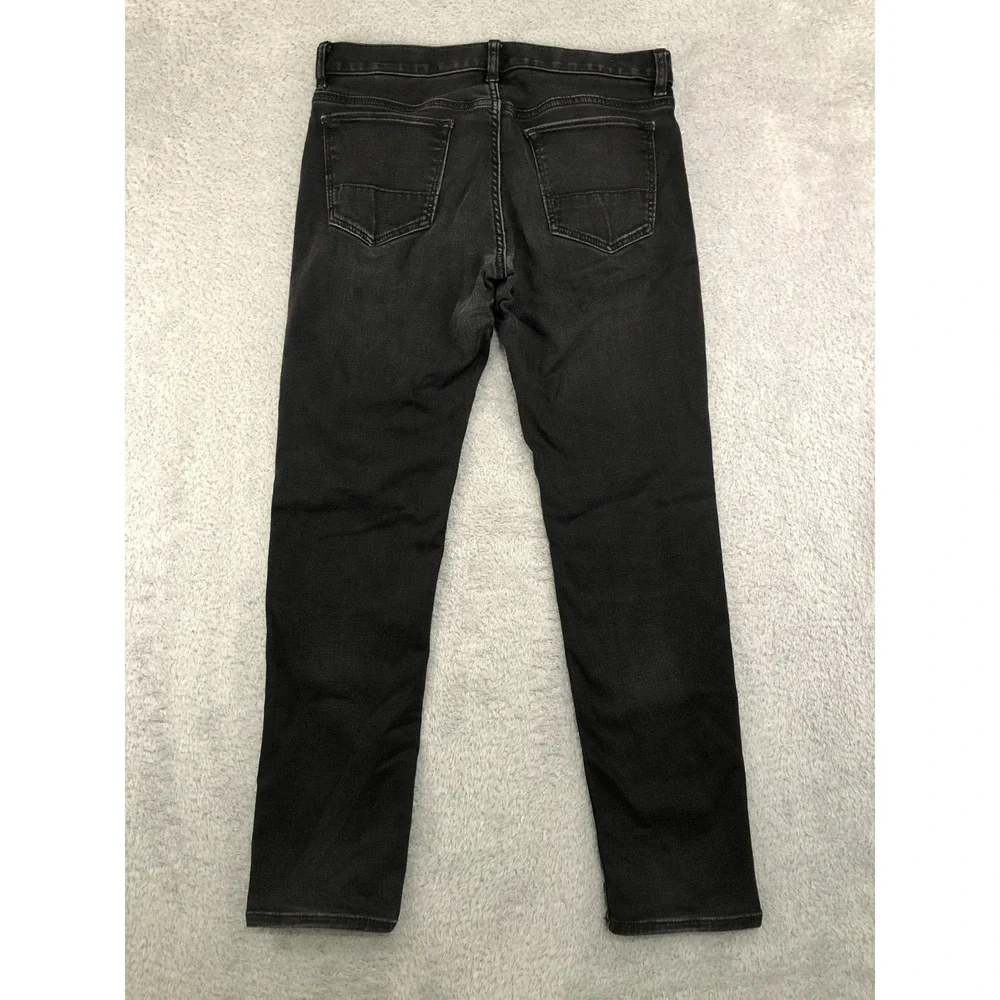 Banana Republic Jeans Mens 32x30 (Tag 31x30) Black Traveler Slim Fit